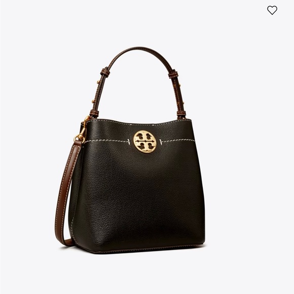 Tory Burch Handbags - Tory Burch Black Leather Bucket Bag